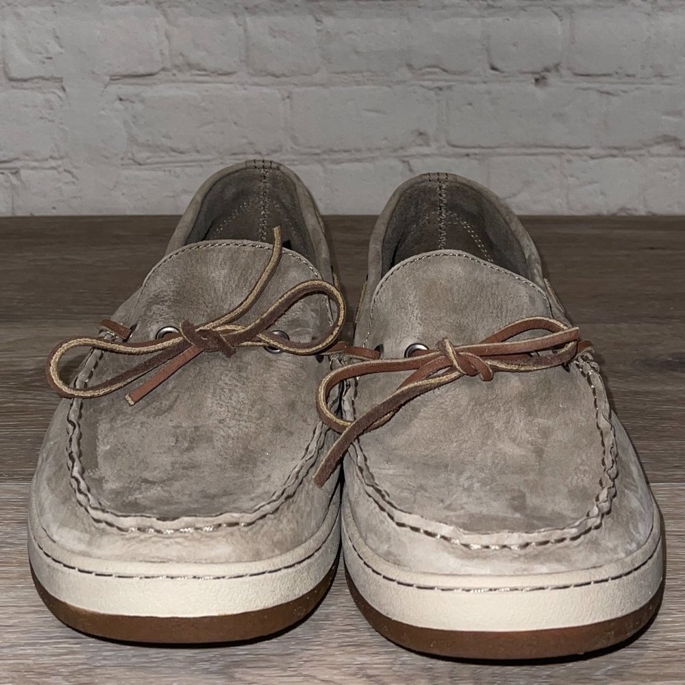 L.L. BEAN MEN'S CAMPSIDE LEATHER BOAT / DOCK SHOES SIZE 13 - Picture 9 of 15